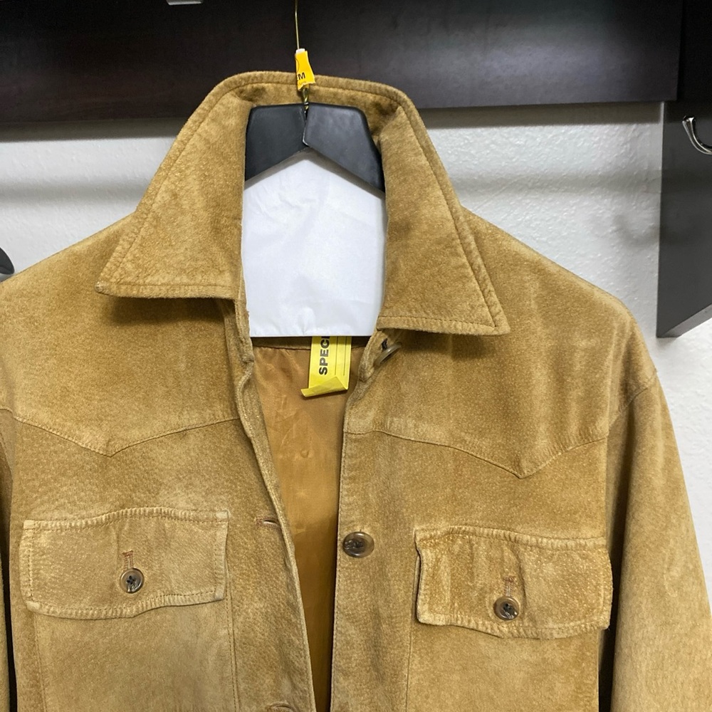Vintage safari style suede leather jacket from Ralph Lauren